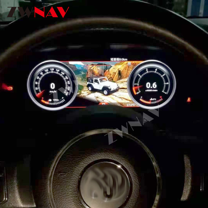 12.3 &quot;LCD デジタル インストルメント クラスタ ディスプレイ ジープ ラングラー車のダッシュボード GPS ナビゲーション