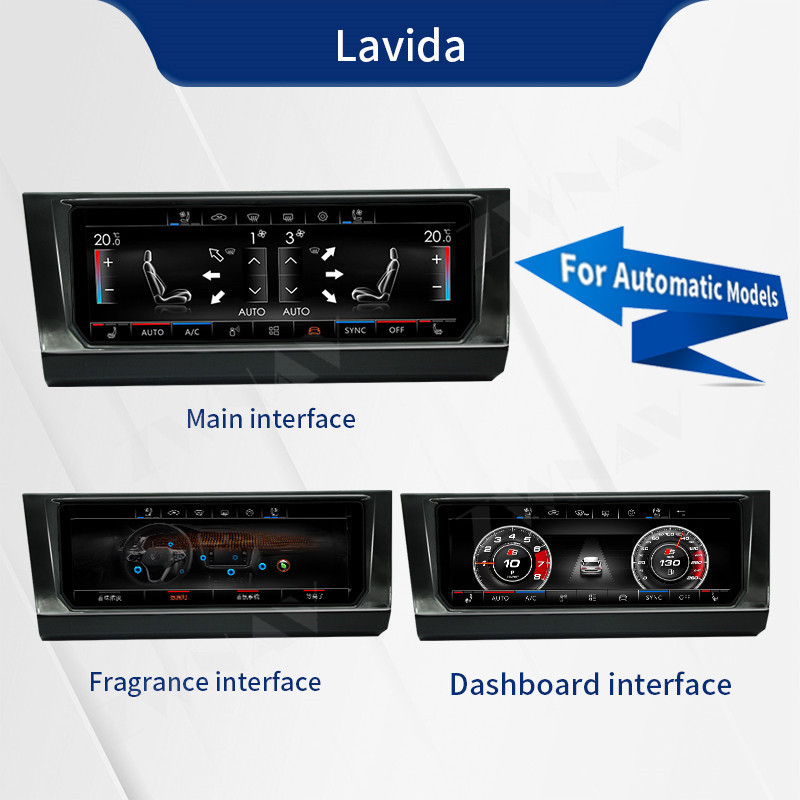 6.9 インチ Carplay オートラジオ Klimaanlage パネル フォルクスワーゲン Lavida Bora Golf 7 用