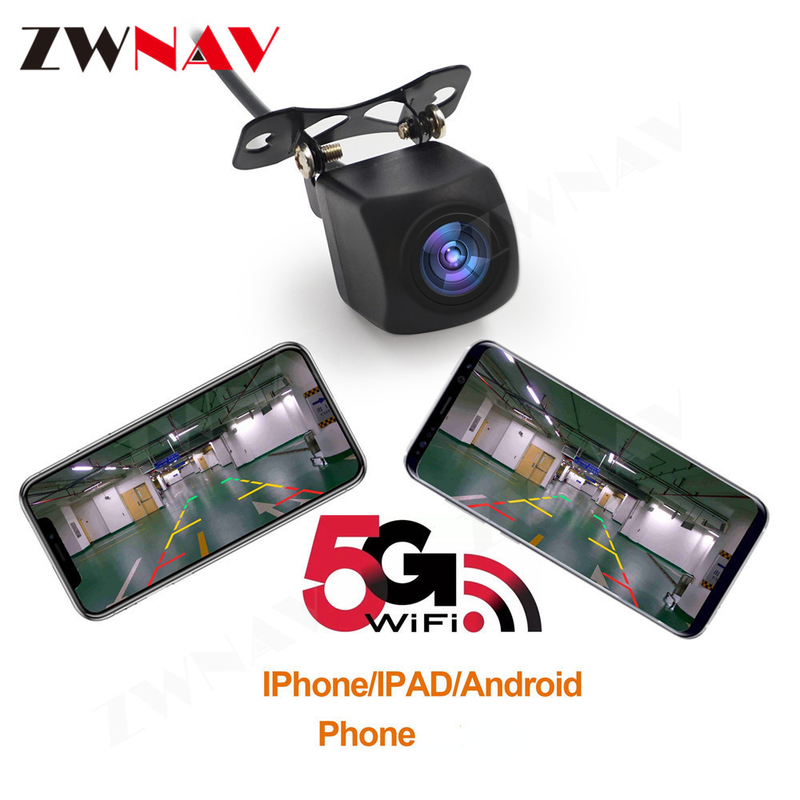 広角防水ナイト ビジョン Wifi 車のリア バックアップ バックミラー ワイヤレス逆カメラ